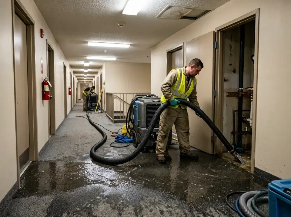 multi-unit-apartment-hallway-f-005 — frequently asked questions, Emergency Burst Pipe Water Extraction & Removal in Peculiar…
